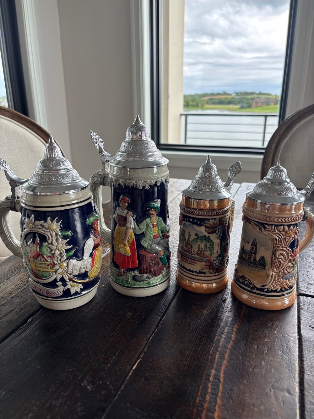 Vintage Mid-Century German Beer Stein Collection